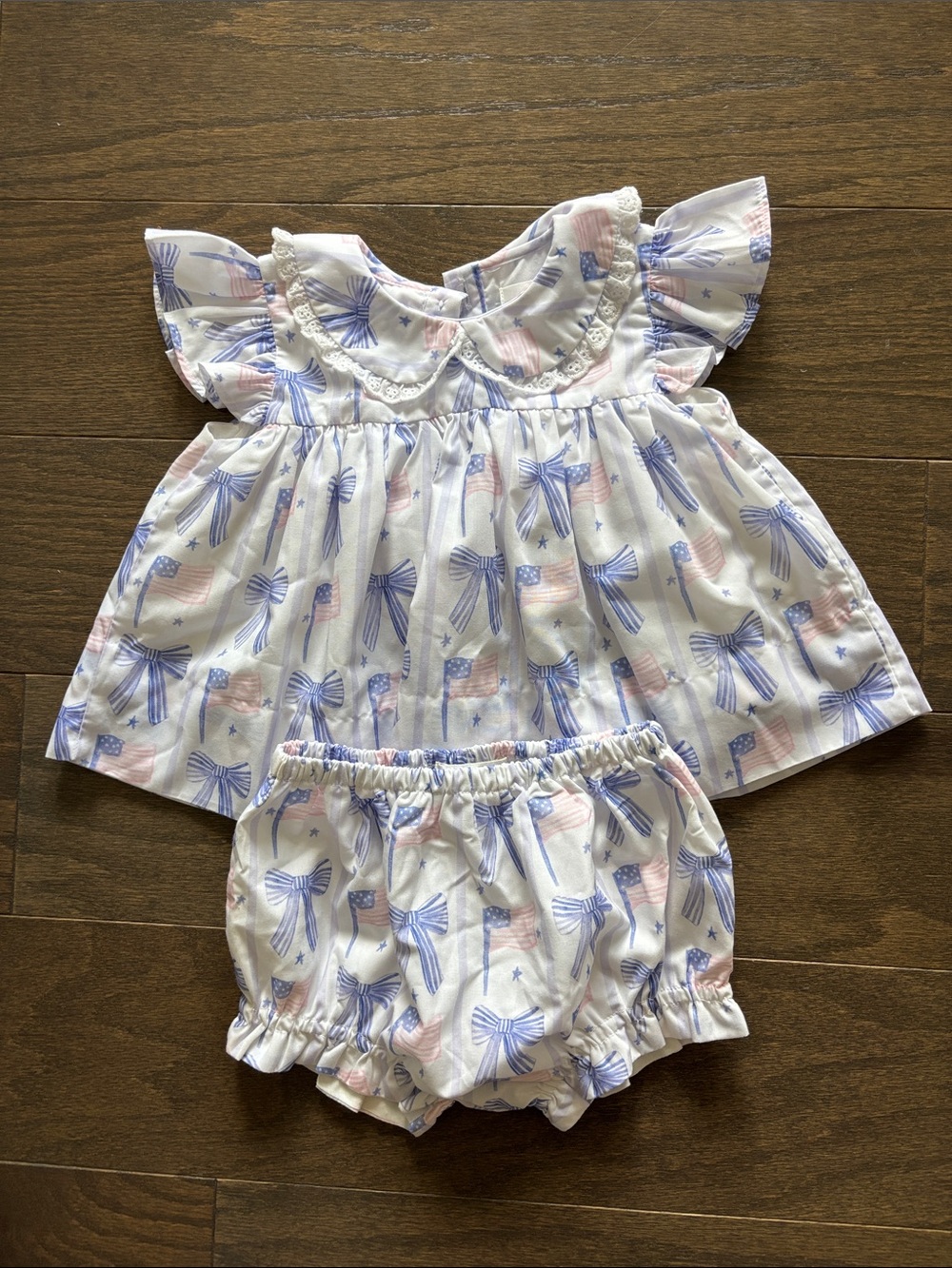 Cecil and Lou Dress and Bloomers bow outfit